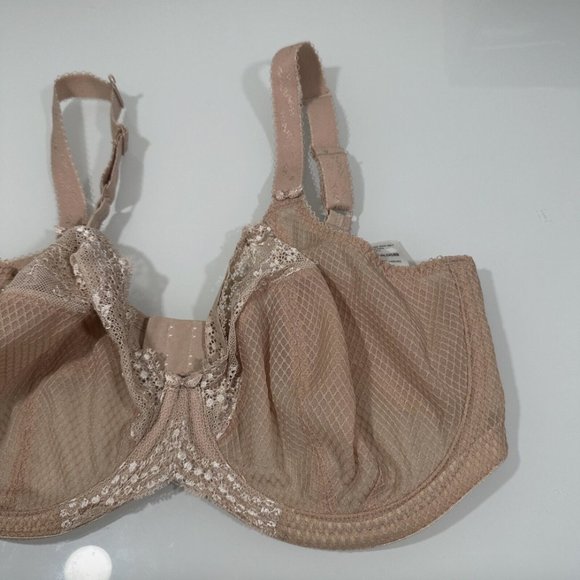 NEW‎ $66 Elomi [ 34I US] Charley Full Figure Underwire Plunge Bra in Nude #5791 - Picture 6 of 10